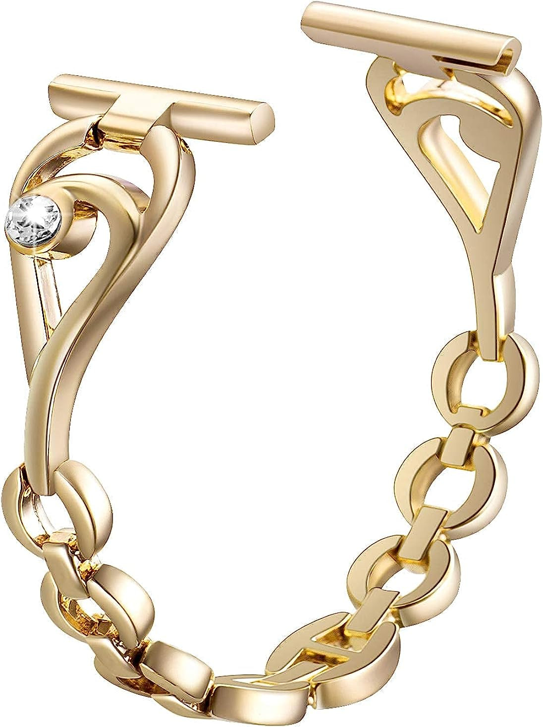 Sangamei Strap Compatible for Apple Watch Band 49Mm 45Mm 44Mm 42Mm 41Mm 40Mm 38Mm Metal Iwatch Band Replacement Series 8/7/6/5/4/3/2/1/SE Dressy Bracelet for Women  SaNgaiMEi Gold 38mm/40mm41mm 