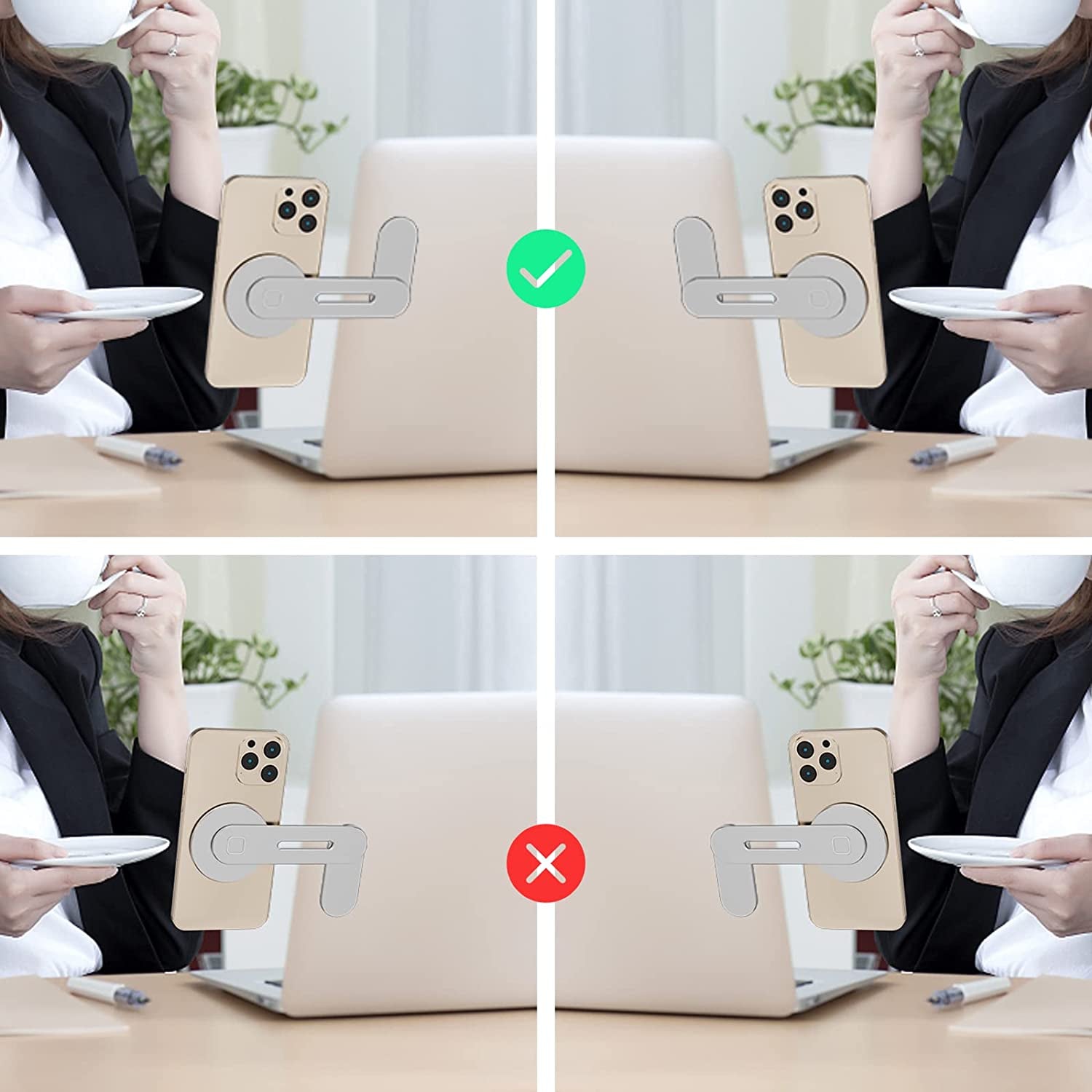 Doter Magsafe Accessories Are Compatible with Iphone 14/Iphone 13/Iphone 12 Series, Universal Laptop Accessories in Order for Dual-Screen Interaction, Laptop Phone Holder for All Cell Phones  Doter   