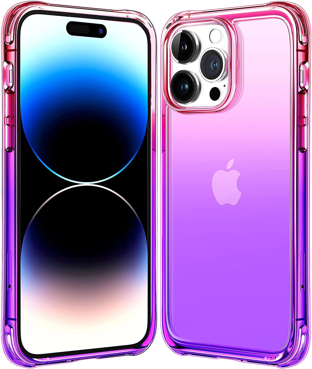 Mkeke for Iphone 14 Pro Max Case Clear Magnetic Version Work with Magsafe Non Yellowing Shockproof Case with Military Grade Protection for Apple Iphone 14 Pro Max 2022  Shenzhen Make Technology Company Limited Y-Purple To Pink Gradient  