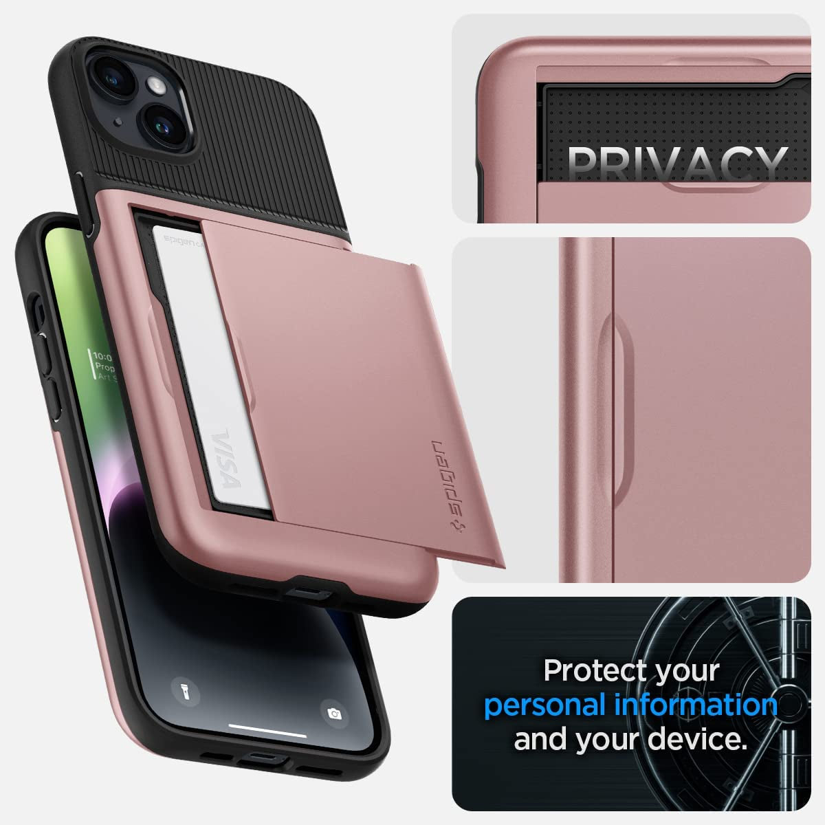 Spigen Slim Armor CS Designed for Iphone 14 Case (2022) - Rose Gold  Spigen   
