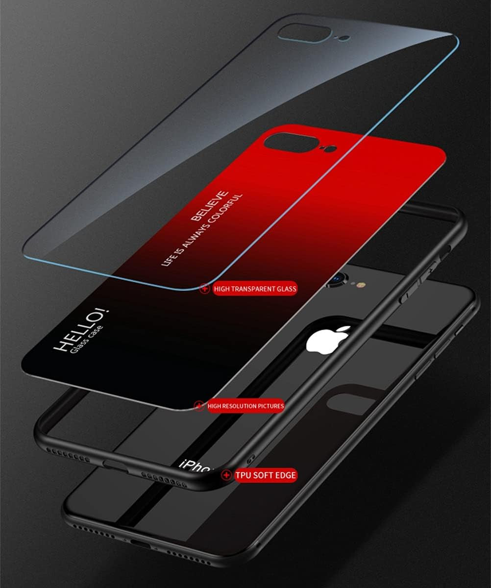 Hicaseer Xiaomi Poco X3 Case,Anti Scratch Gradient Glass Case Back Cover Soft TPU Silicone Shockproof Case for Xiaomi Poco X3 -Purple  Hicaseer   