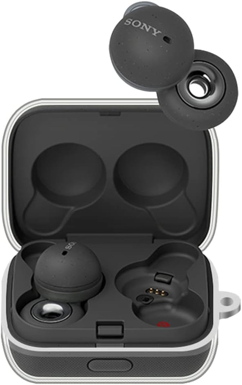 2 Pack Soft TPU Protective Clear Case Cover Compatible with Sony Linkbuds WF-L900 Earphone, Protective Skin Sleeve with Key Chain (Transparent)  DAYJOY   