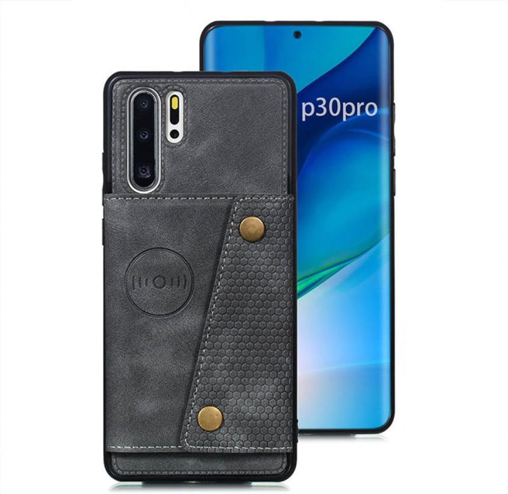 YOGISU Card Holders Wallet Case for Huawei P30 Pro P20 Lite 2019 Mate 40 30 20 Honor 9X 20 Lite Pro Leather Card Slot Back Cover,Grey,For Mate 30  YOGISU   