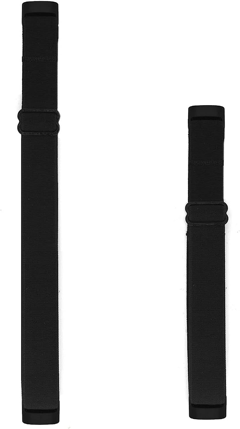 Adjustable Elastic Wrist Band/Ankle Band for Compatible with Fitbit Luxe Fitness Tracker, Stretchy Band for Men and Women (Black, Medium)  Grestun   