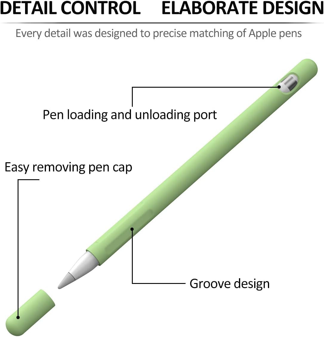 Silicone Soft Protective Case Cover Silicone Sleeve Compatible with Apple Pencil 1St Generation  shunheng   