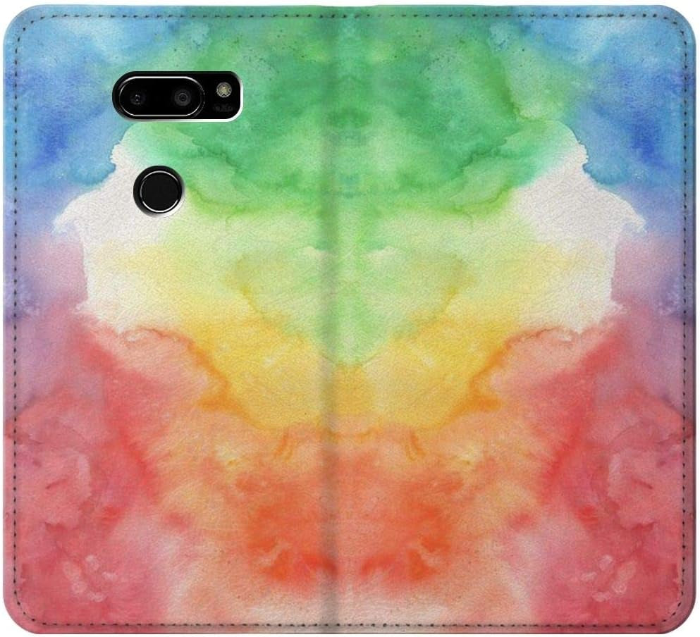 RW2945 Colorful Watercolor PU Leather Flip Case Cover for LG V30, LG V30 Plus, LG V30S Thinq, LG V35, LG V35 Thinq  jjphonecase   