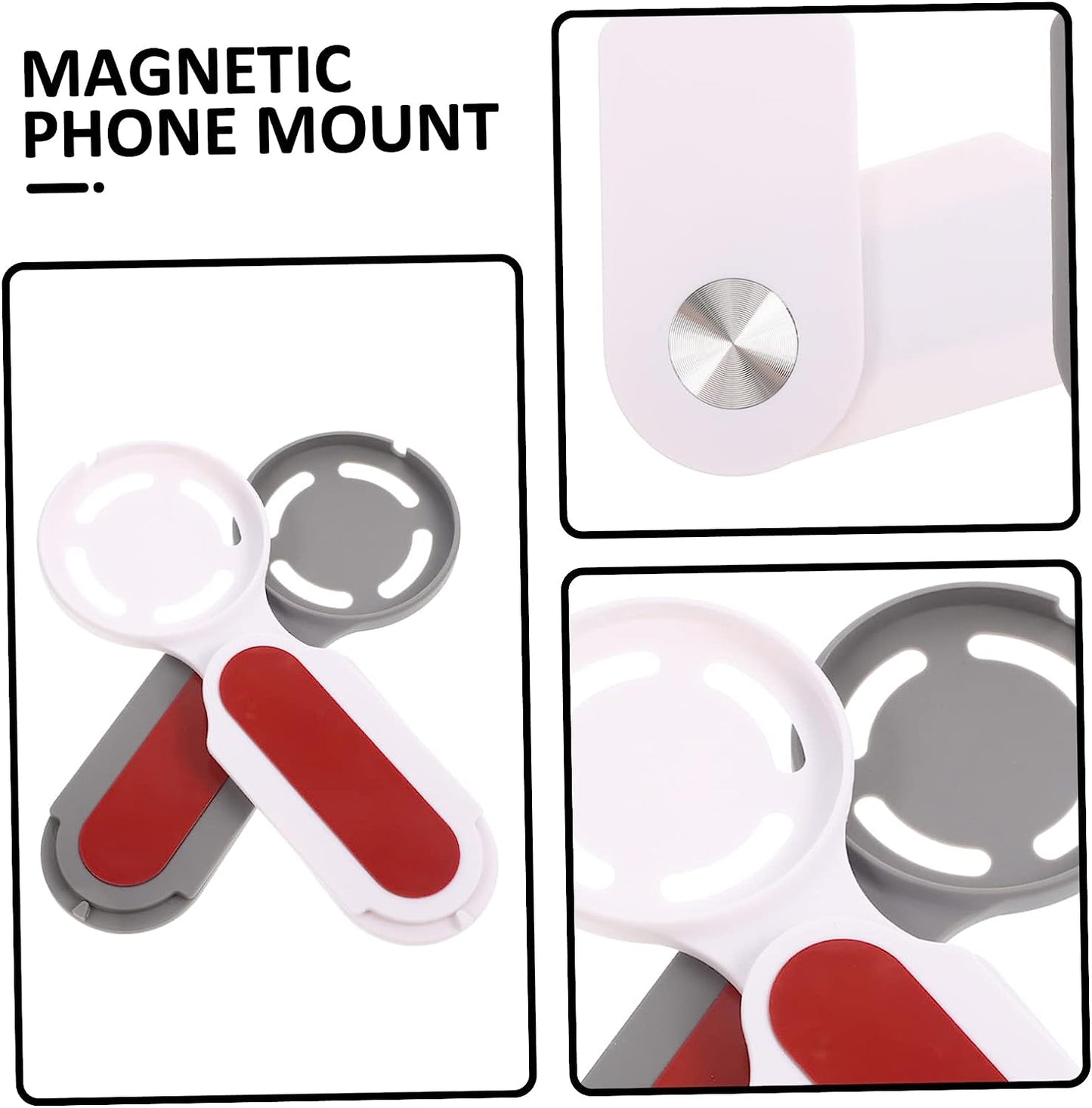 WOONEKY 2Pcs Mobile Phone Holder PC Laptop Magnetic Cell Phone Holder PC Stand Magnetic Laptop Shelf Mobile Phone Bracket Holder Phone Holder Mount Phone Laptop Stand Laptop Phone Mount  WOONEKY   