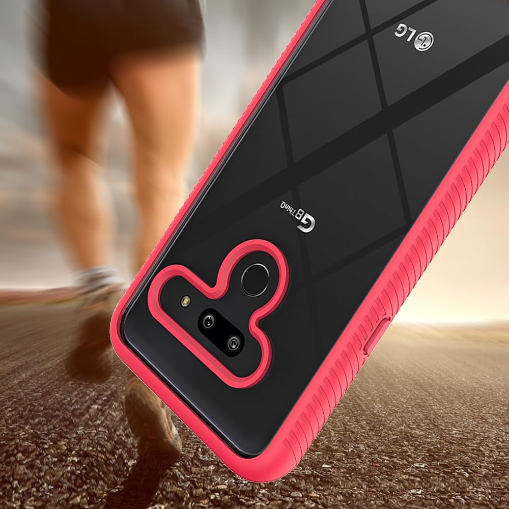 Bumper Case for LG G8 Thinq, Double Layer Protection for LG G8 Thinq Case, PC Front Bumper + Back Cover Non-Slip Combination Phone Cover for LG G8 Thinq Light Blue  Generic   