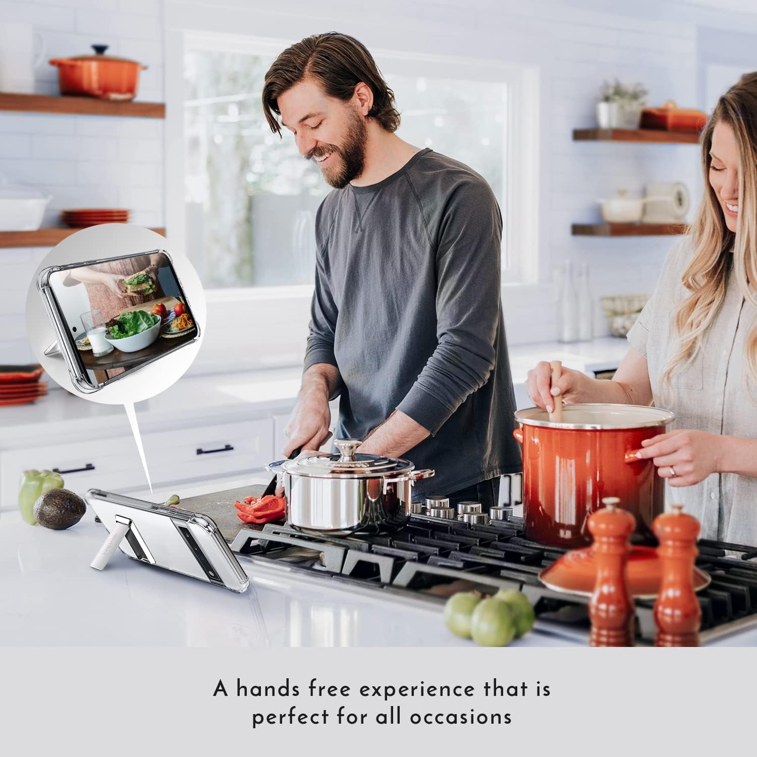 Silverback Compatible with Pixel 6 Pro Case Clear,Two-Way Kickstand Case, Anti-Scratch Protective Shockproof Slim Cover for Google Pixel 6 Pro 5G - Clear  Silverback inc   