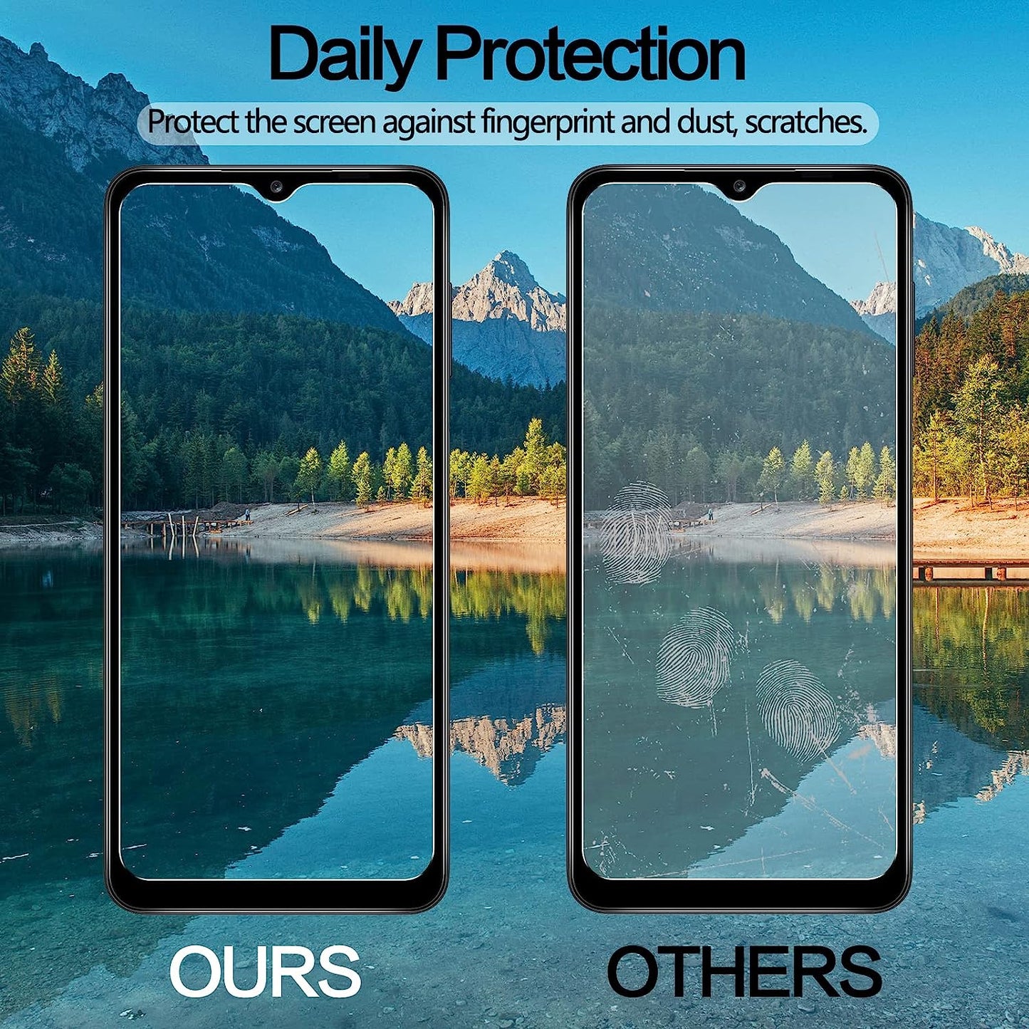 YWXTW Screen Protector for Samsung Galaxy A12 / A13 / A13 LTE / A32 5G / A03S / A02S / A04E / A04S, 9H Tempered Glass Screen Protector Compatible with Galaxy A12/A13/A32 5G/A03S/A02S/A04E/A04S, 2-Pack (Transparent)  LongQuan   