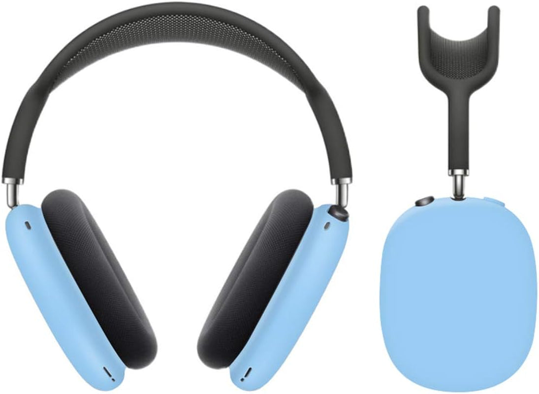 Replacement Soft Silicone Earpads Ear Pads Cushions Protectors Cover Case Accessories Compatible with Apple Airpods Max Headphones (Light Blue)  CONVELIFE   