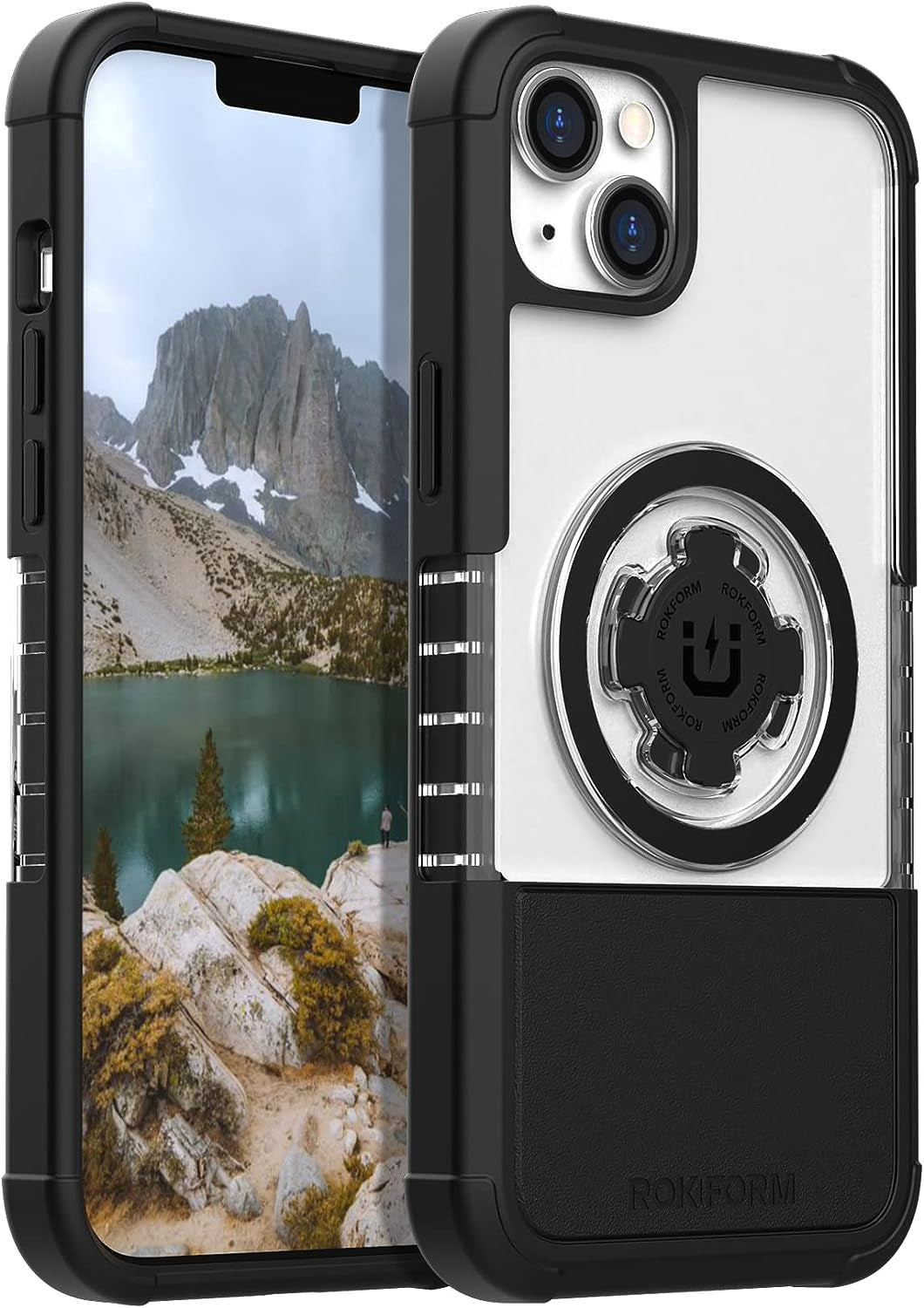 Rokform - Iphone 14 Pro Case, Crystal Series, Dual Magnet + Magsafe Compatible, Clear Apple Case, Iphone Cover with Roklock Twist Lock, Slim Magnetic Drop Tested Armor (Clear)  Rokform   