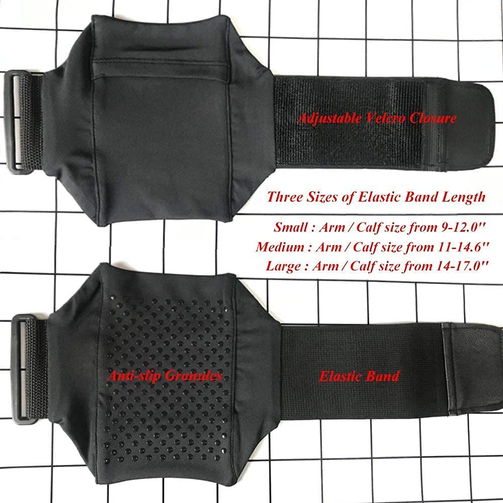 Ailzos Equestrian Riders on the Leg Cell Phone Holder for the Leg/Calf - Leg Band for Equestrian, Jogger, Hiker or Motorcycle, Exercise Arm Holder Armband for Running, Fits Phone Size under 6", Black  Ailzos   