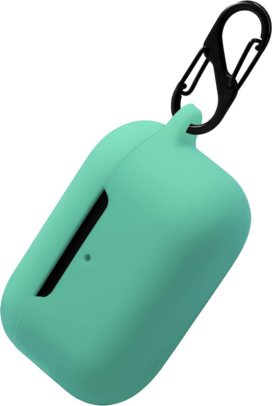 Geiomoo Silicone Carrying Case Compatible with Echo Buds 2Nd Gen, Portable Scratch Shock Resistant Cover with Carabiner (Teal)  Geiomoo   
