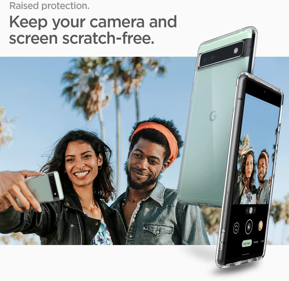 Spigen Ultra Hybrid Designed for Pixel 6A Case (2022) - Crystal Clear  Spigen   