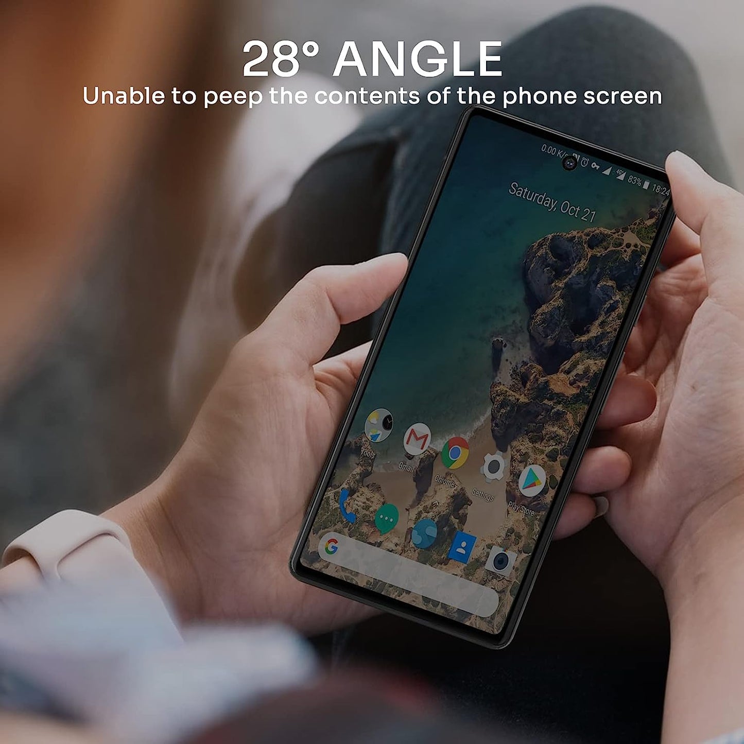 Lokyoo 3 Pack Privacy Screen Protector for Google Pixel 6A 6.1”5G [Anti-Spy Tempered Glass], Ultra HD, Anti-Scratch, Bubble-Free, Easy Install 9H Protective Glass for Pixel 6A  Lokyoo   