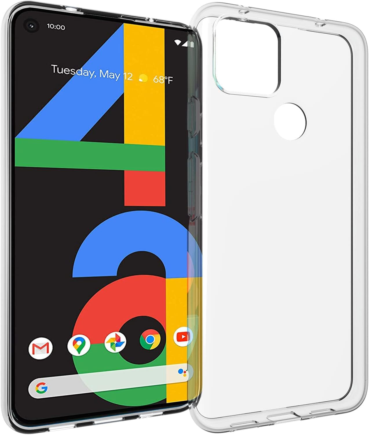 CAVEKEAP Google Pixel 4A 4G Case Clear,Slim Thin Soft Silicone TPU Flexible Skin Shockproof Anti-Scratch Protective Phone Cover, Crystal Clear  CAVEKEAP   