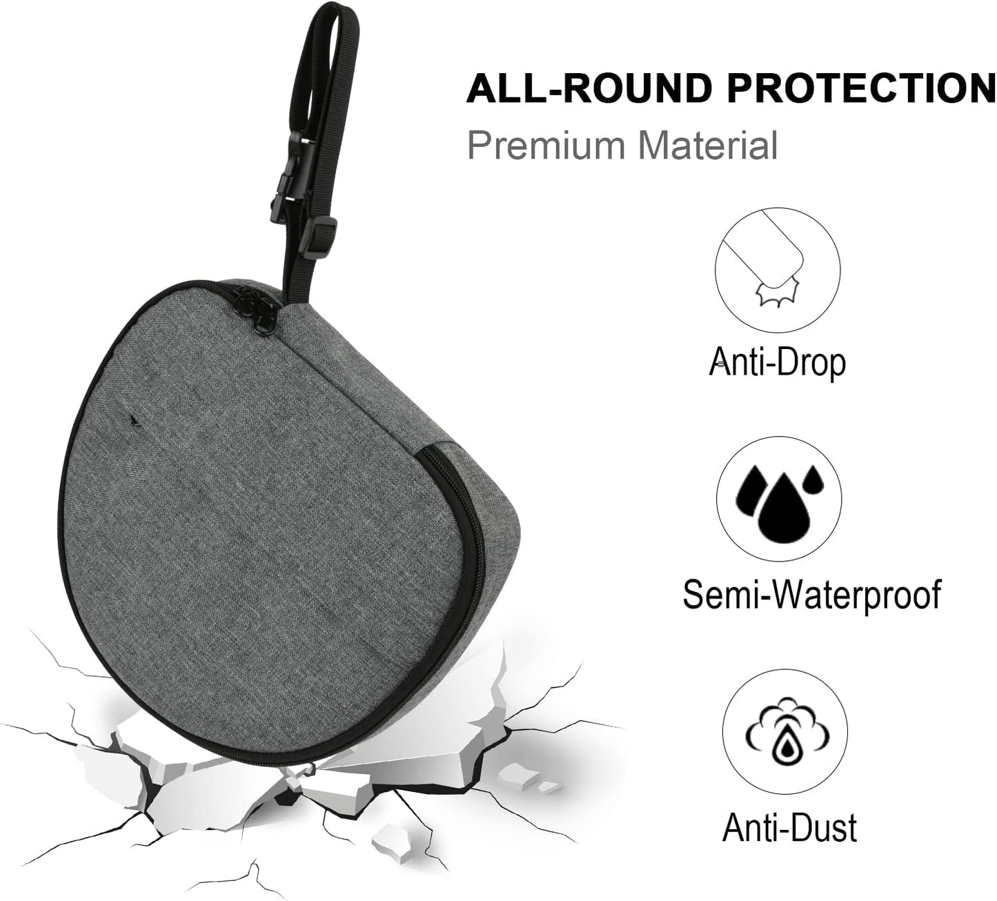 Txesign Travel Carrying Case for Apple Airpods Max Headphone, Protective Storage Bag for Airpods Max/Sony MDR-XB950BT/JBL Tune 510BT/E7 PRO/QC35  TXEsign   