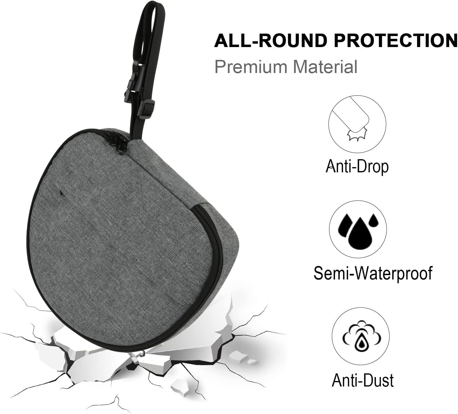 Txesign Travel Carrying Case for Apple Airpods Max Headphone, Protective Storage Bag for Airpods Max/Sony MDR-XB950BT/JBL Tune 510BT/E7 PRO/QC35  TXEsign   