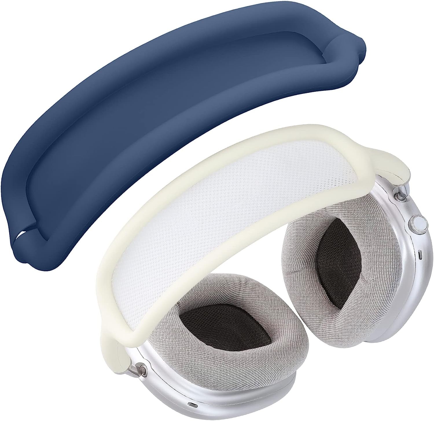 Kwmobile Headband Cover Compatible with Apple Airpods Max - Headphones Cover Protector Silicone - Dove Blue  KW-Commerce   