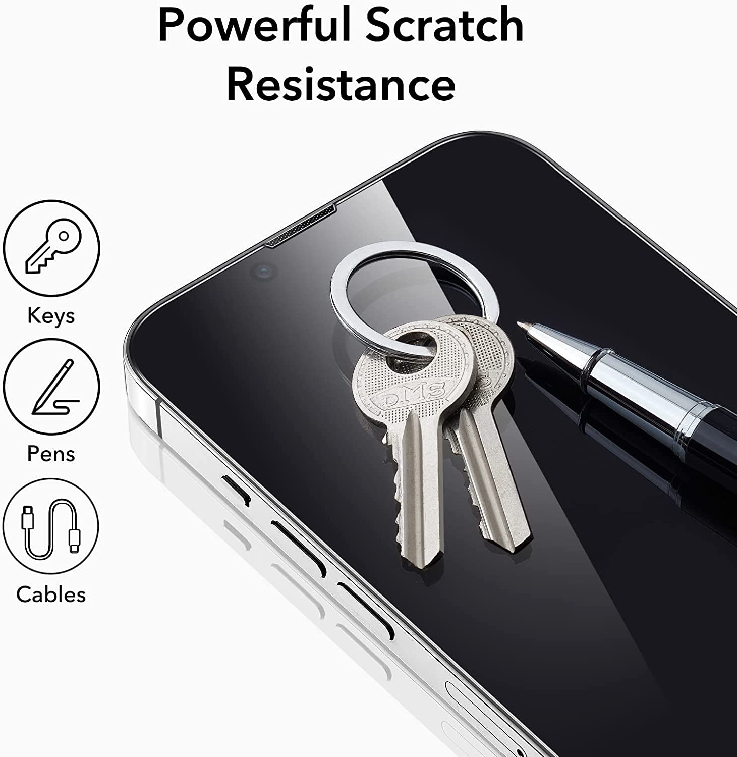 ESR for Iphone 14/13 / 13 Pro Screen Protector, Easy Installation Frame, Military-Grade Protection, Ultra Toughscratch Resistant, Tempered-Glass Screen Protector for Iphone 14/13 / 13 Pro, 3 Pack  ESR   