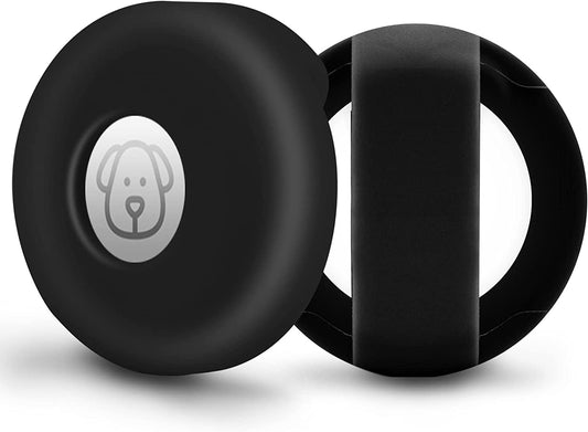 Airtag Holder for Dog Collar, CAISATEQ Silicone Apple Protective Air Tag Case Holder for 0.8-1.2Inch Pet Dog Cat Collar, Dog Tracker Case Compatible with Apple Airtag  CAISATEQ   