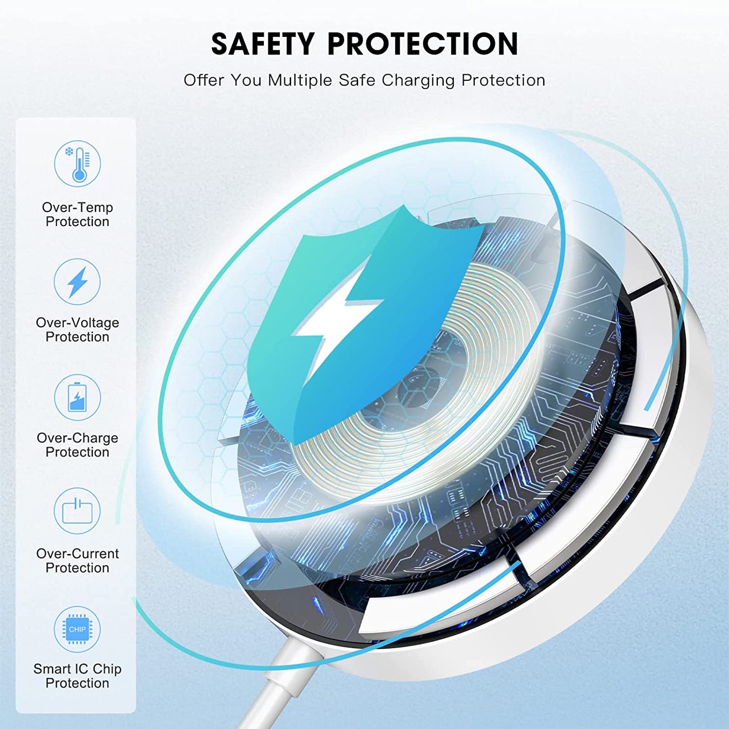 Magnetic Wireless Charger - Magnet Charging Pad Compatible with Iphone 14/14 Pro/14 Plus/14 Pro Max/ 13/13 Pro/13 Pro Max/12 Pro Max - Mag-Safe Charger for Airpods 3/2/Pro with USB-C 20W PD Adapter  Shenzhen USV Technology Co.,Ltd   