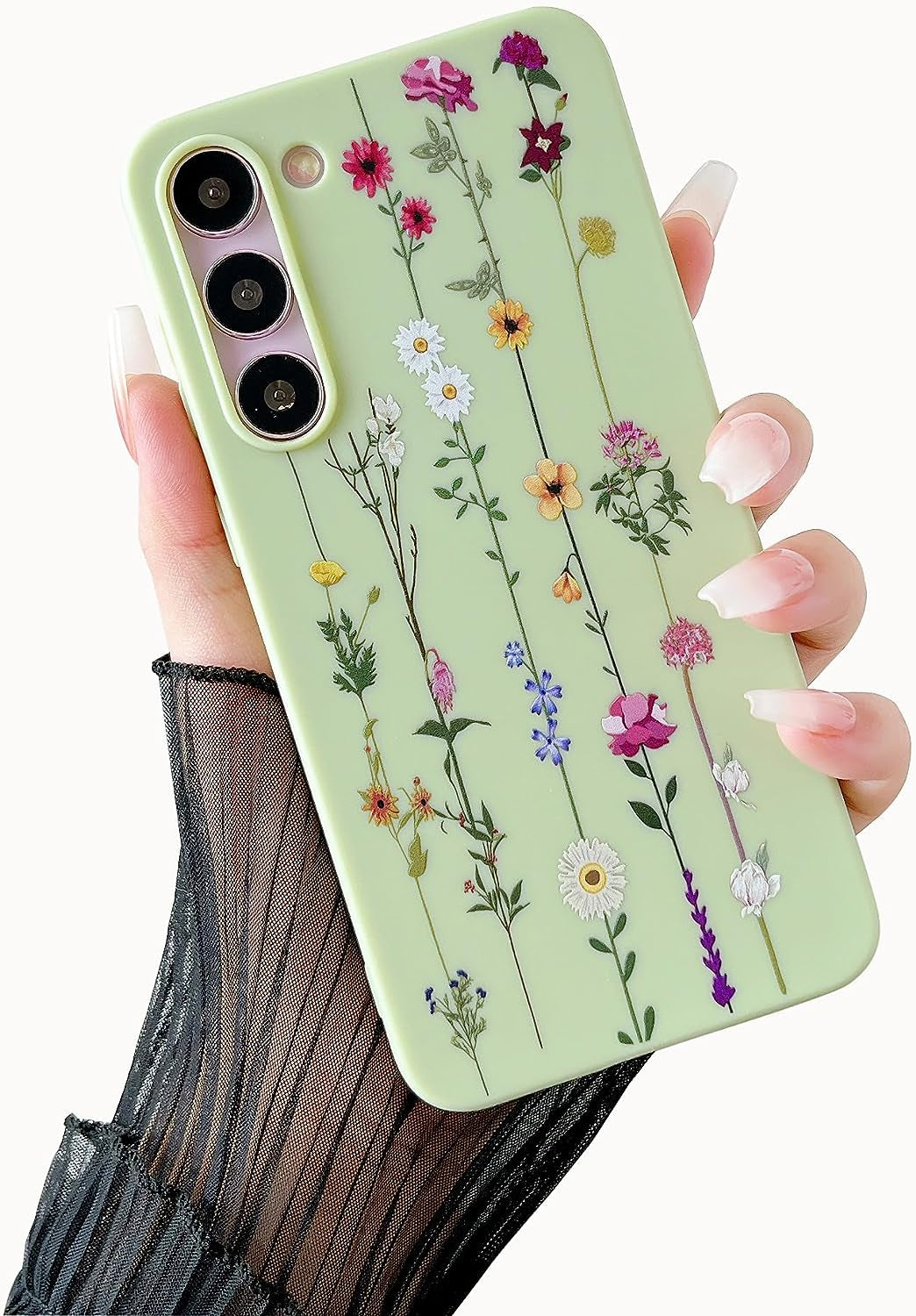 ZTOFERA Floral Case for Samsung Galaxy S21 plus 5G,Cute Flower Pattern Case for Girls Women,Flexible Silicone Protective Slim Shockproof Bumper Phone Cover for Samsung Galaxy S21 Plus,Purple  ZTOFERA Green Samsung Galaxy S23 Plus 5G 