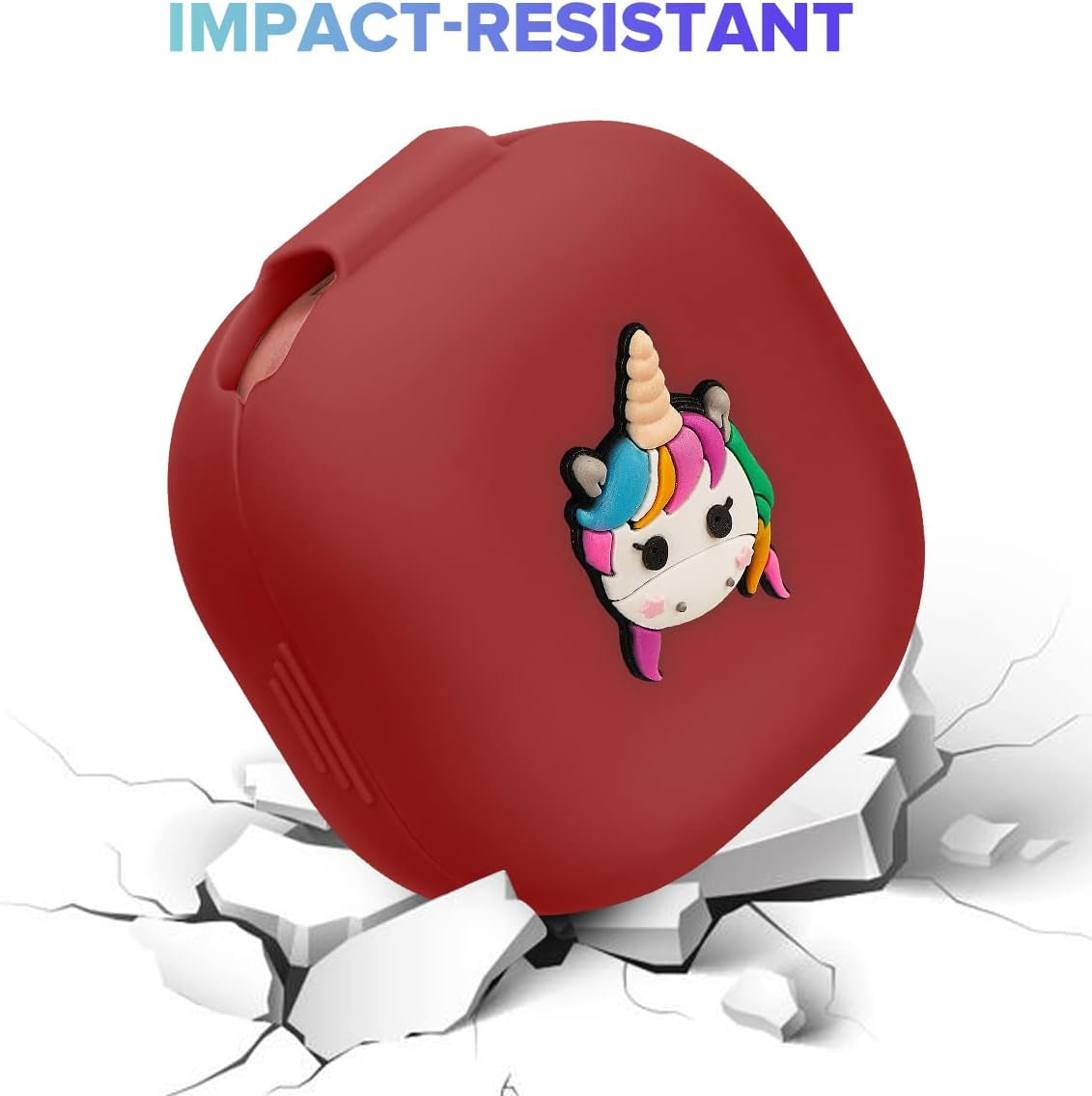 Flocute Silicone Case Compatible with Samsung Galaxy Buds Live (2020)/Galaxy Buds Pro (2021) Silicone Case with 3D Unicorn Cute Funny Cover with Keychain Gift for Women Girls Kids Teens (Unicorn)  Flocute   