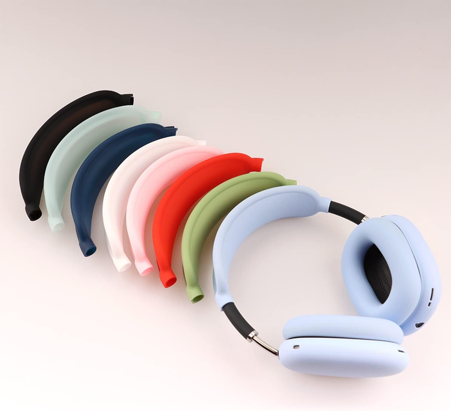 Headband Cover for Airpods Max,Washable Soft Silicone Headband Protectors Head Beam Cover Headphone Case for Airpods Max Headphone(Sky Blue)  Adhiper   