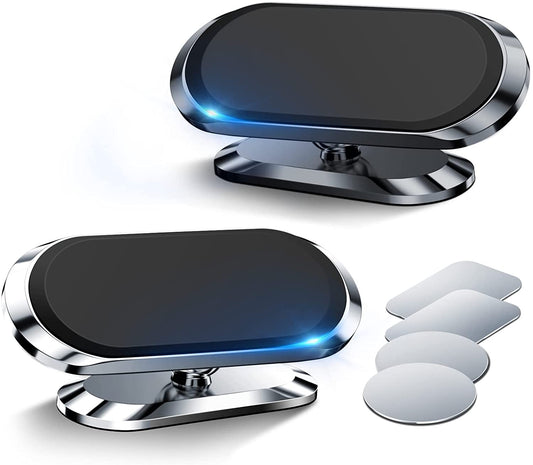 [2-Pack] Magnetic Phone Mount for Car, FONKEN Car Phone Holder Mount [Stronger 8X Magnets] 360°Rotation Universal Dashboard Phone Holder Magnetic Car Mount for Iphone 13/12 Pro, Samsung, LG All Phones  FONKEN   