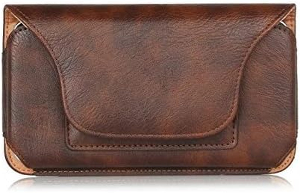 Premium PU Leather Belt Clip Holster Pouch Case for Iphone 8 Plus/Samsung Galaxy Note 8/S9 Plus/Lg G7/G7 Thinq/Lg V30/LG K30/LG V35 Thinq/Lg Stylo 4/Oneplus 6 (Brown)  HzYisida Inc   