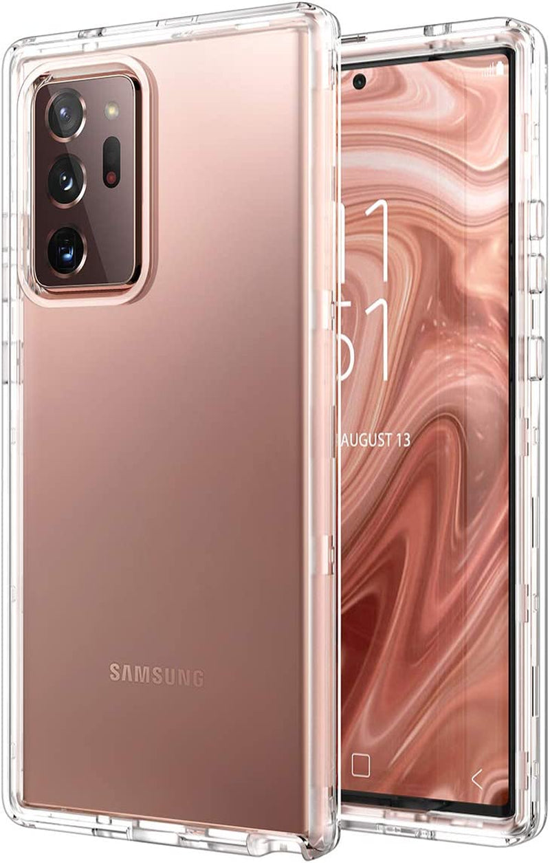 Welovecase for Galaxy Note 20 Ultra Case, Cover 3 in 1 Full Body Heavy Duty Protection Hybrid Shockproof TPU Bumper Protective Case for Samsung Galaxy Note 20 Ultra 6.9Inch Purple  WeLoveCase Clear  