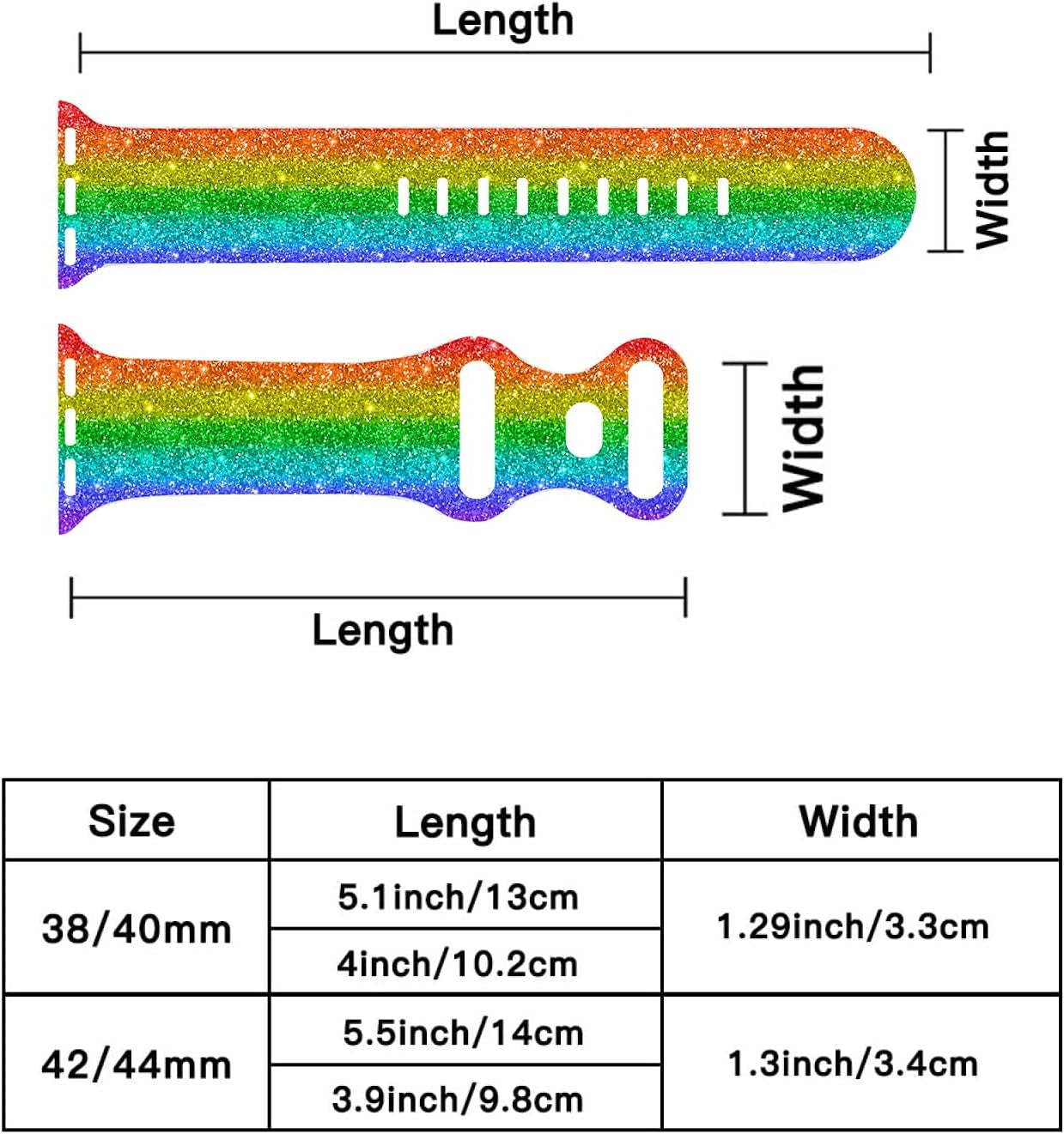 LGBT Pride Watch Band Compatible with Apple Watch 38Mm 40Mm 41Mm 42Mm 44Mm 45Mm, Soft Silicone Rainbow Sport Strap Replacement Band for Iwatch Series 7 6 5 4 3 2 1 SE…  MohuanDd   