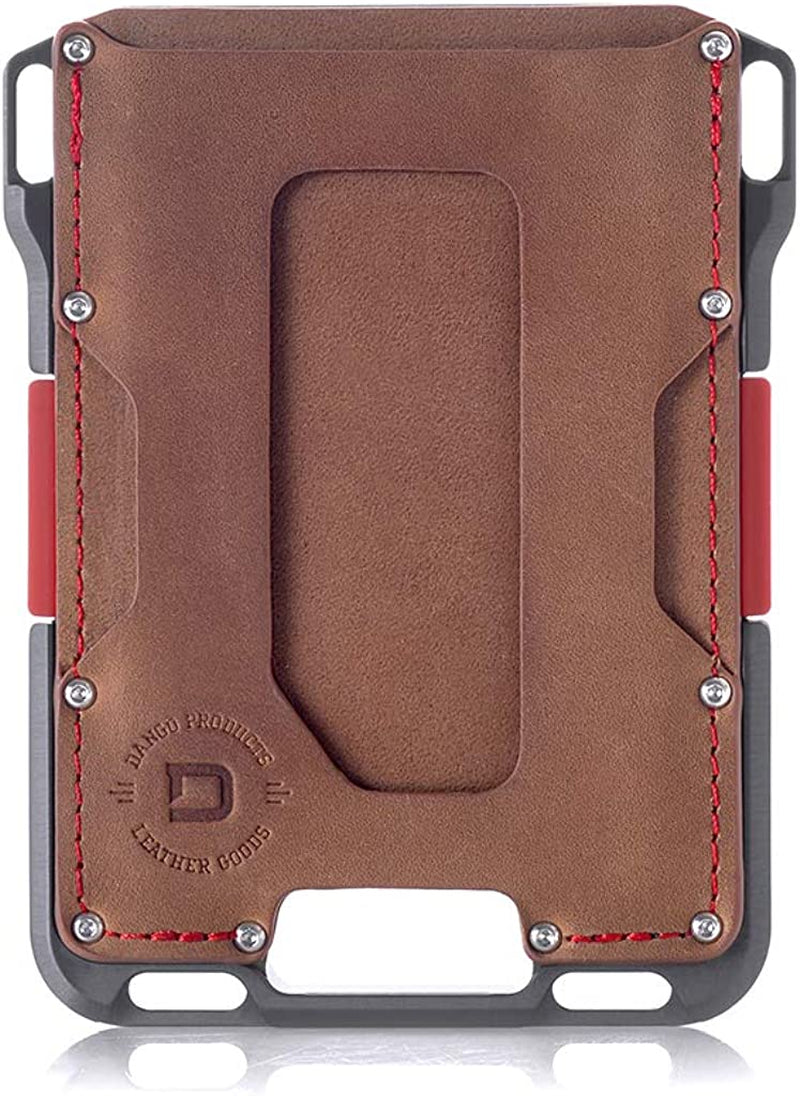 Dango M1 Maverick Wallet - Cnc-Machined Aluminum, RFID Blocking, Made in USA  DANGO PRODUCTS Rawhide/Slate Grey  