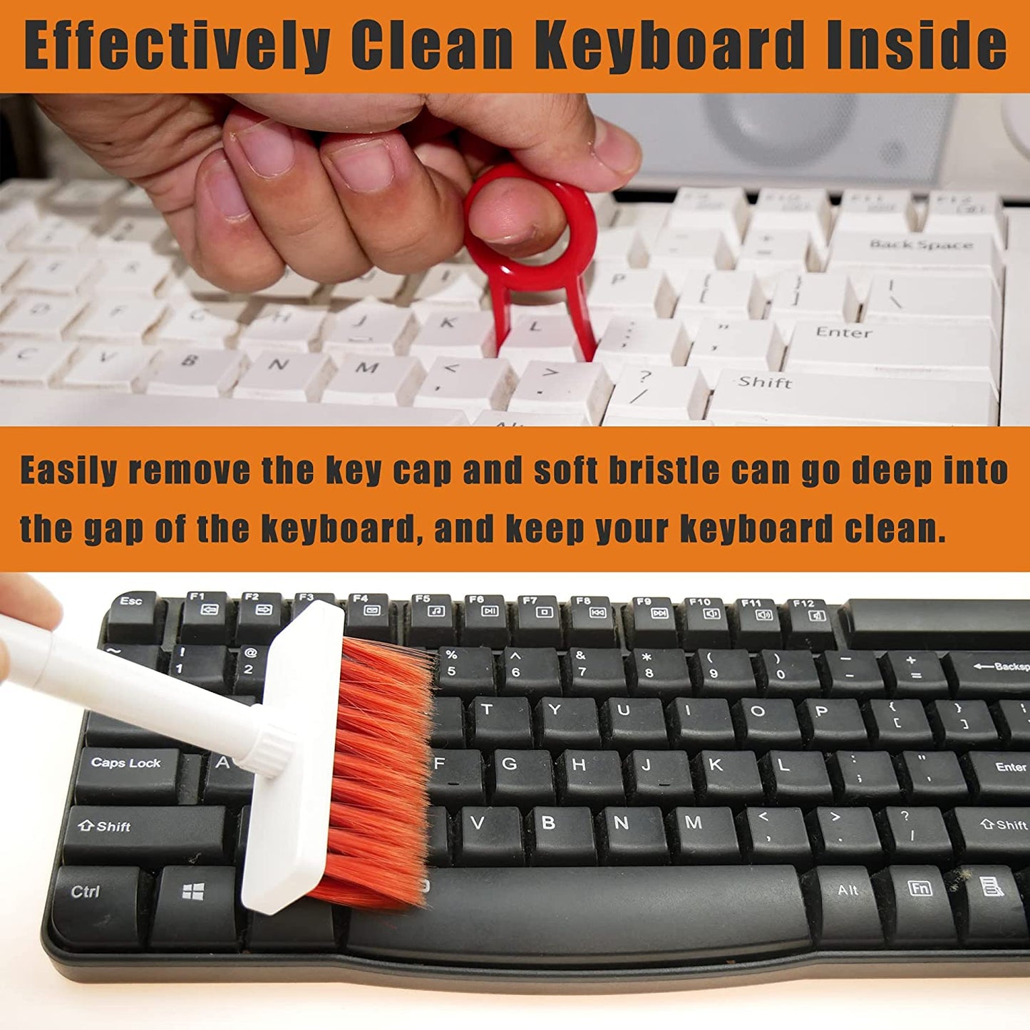 191PCS Keyboard Cleaning Kit, Soft Brush Keyboard Cleaner Pen with Keycap Puller, Earbud Cleaning Putty for Airpods for Iphone, Multi-Function Cleaning Kit for Airpods 1/2/3 Pro Keyboard Phone  KEYONEKJO   