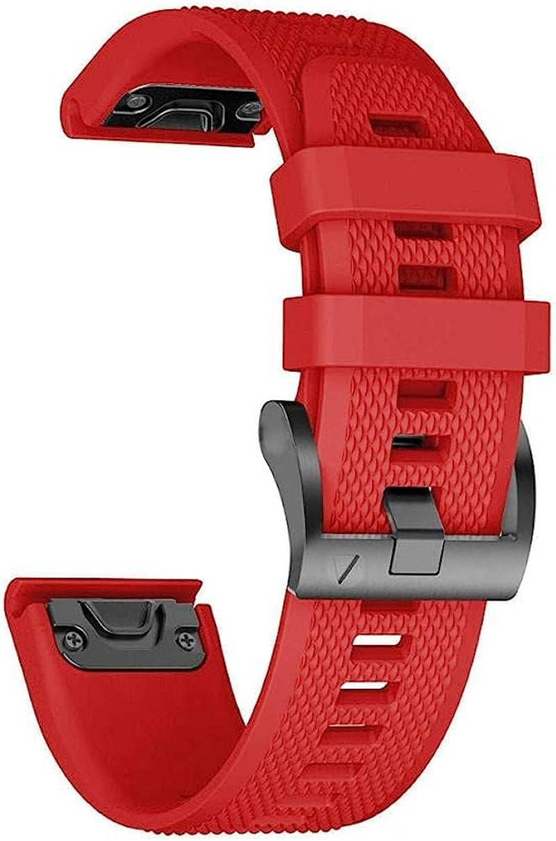 NDJQY 22 26Mm Watchband Replacement Silicone Band for Garmin Fenix 5 5X plus 6X 6 Pro 7 7X 3 3HR 945 Epix Watch Easyfit Strap Bracelet  NDJQY K 22mm Fenix 6 6Pro 