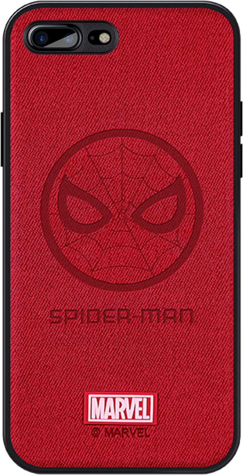 IRON SPIDER Case for Galaxy A12, with Marvel Character Samsung A12 Leather Case, A-BLACK  IRON SPIDER Spider-Red Iphone 7/8 Plus 