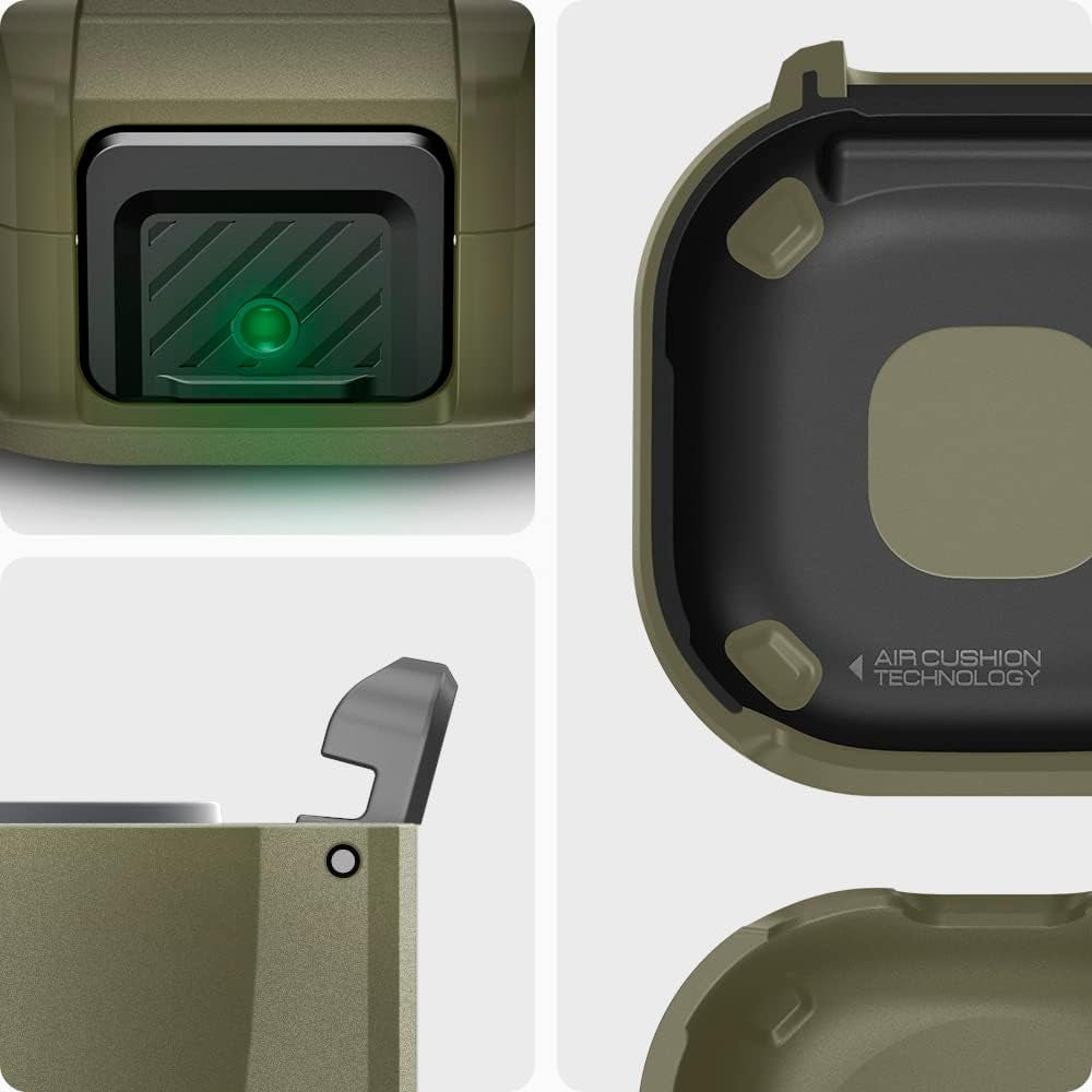 Spigen Lock Fit Designed for Galaxy Buds2 Pro Case (2022) / Galaxy Buds Pro (2021) / Galaxy Buds 2 (2021) / Galaxy Buds Live (2020) - Vintage Khaki  Spigen   