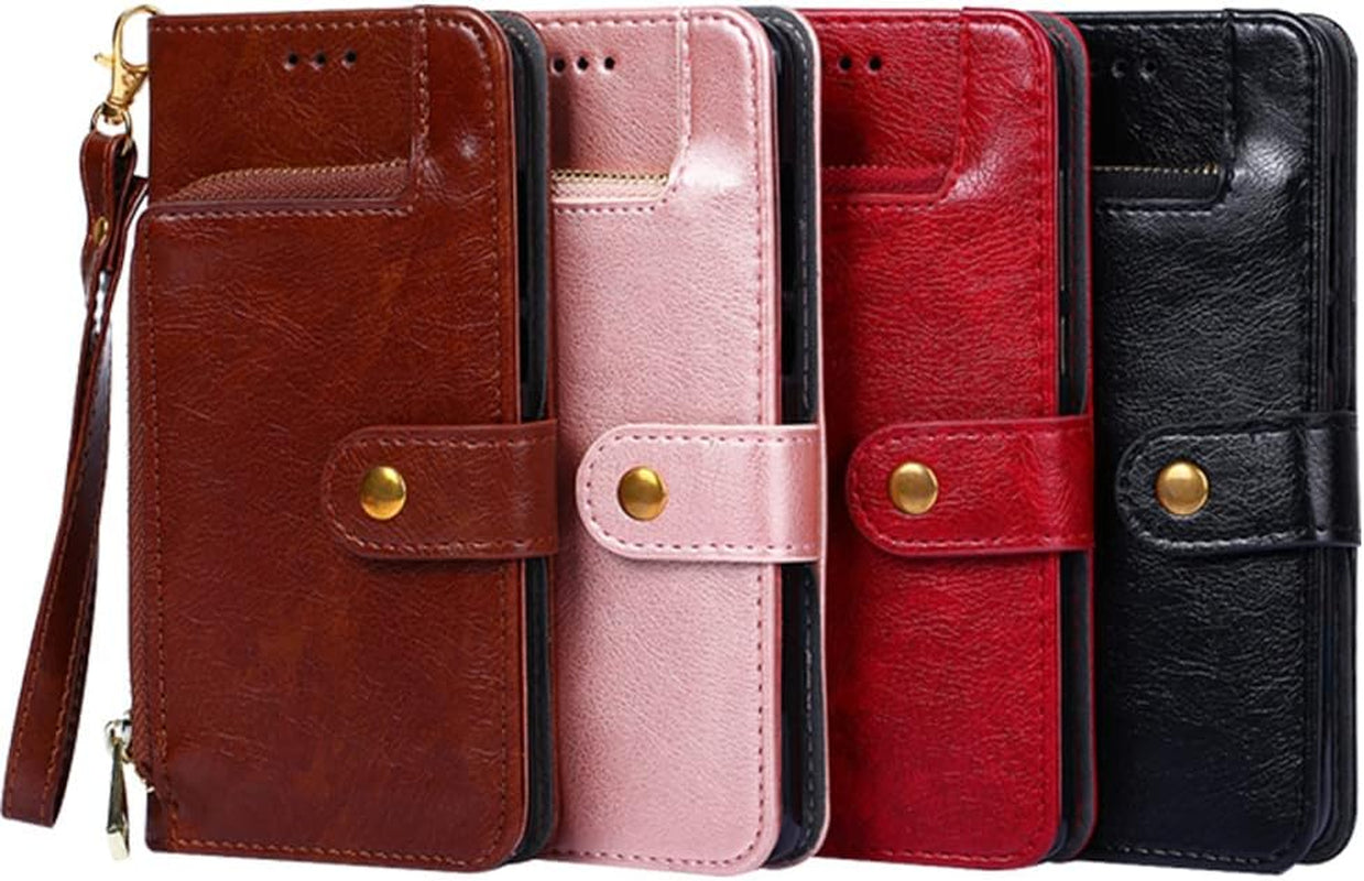 Bailishi BANLEI2U Phone Cover Zipper Wallet Folio Case for LG G7 THINQ, Premium PU Leather Slim Fit Cover for G7 THINQ, 1 Transparent Photo Frame Slot, Skin Friendly, Red  BANLEI2U   