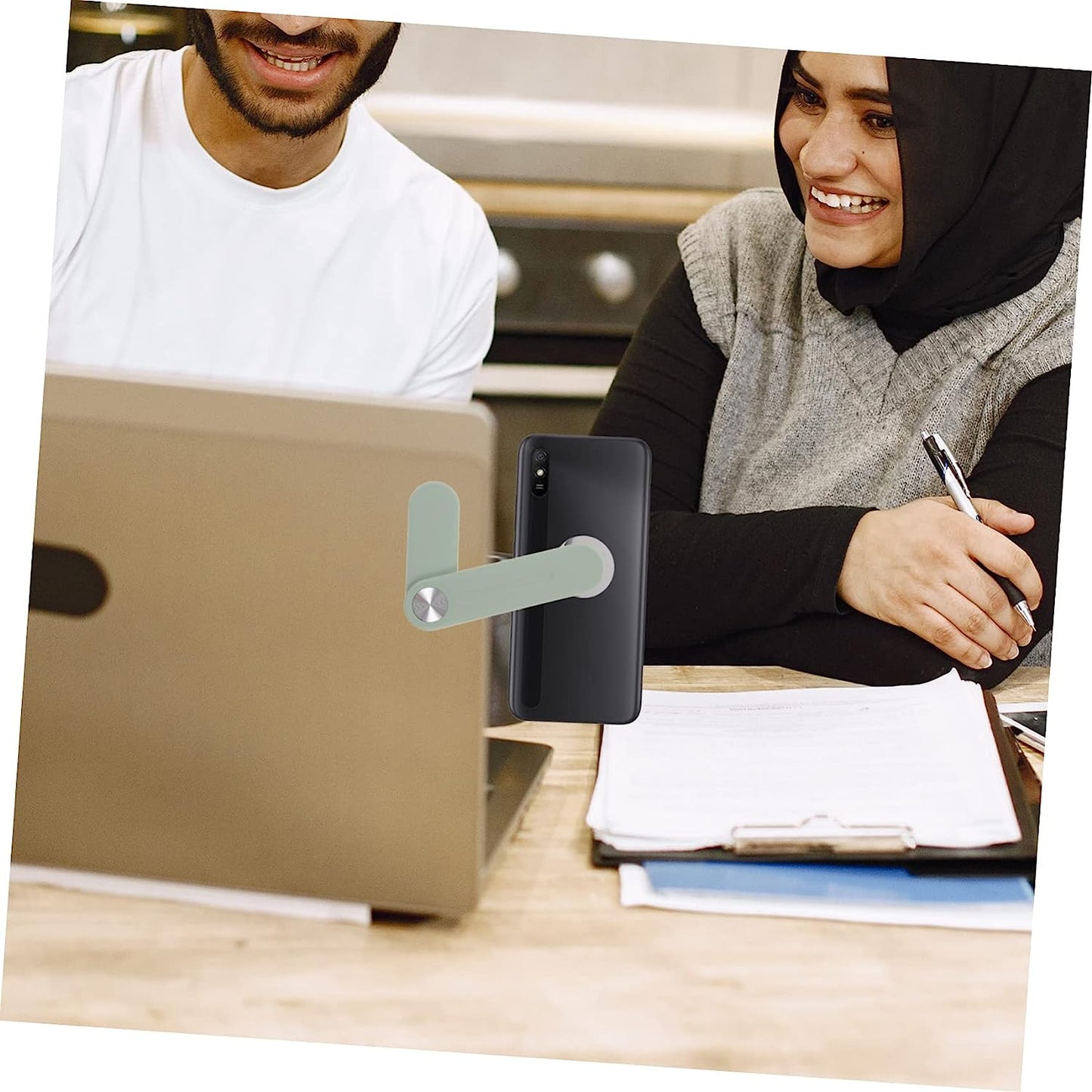 ULTECHNOVO 4Pcs Expand Mobile Phone Bracket Tablet Holder Magnetic Phone Mount Laptop Phone Holder Laptop Mount Smartphone Stand Laptop Magnetic Cell Phone Mount Magnetic Laptop Phone Holder  ULTECHNOVO   