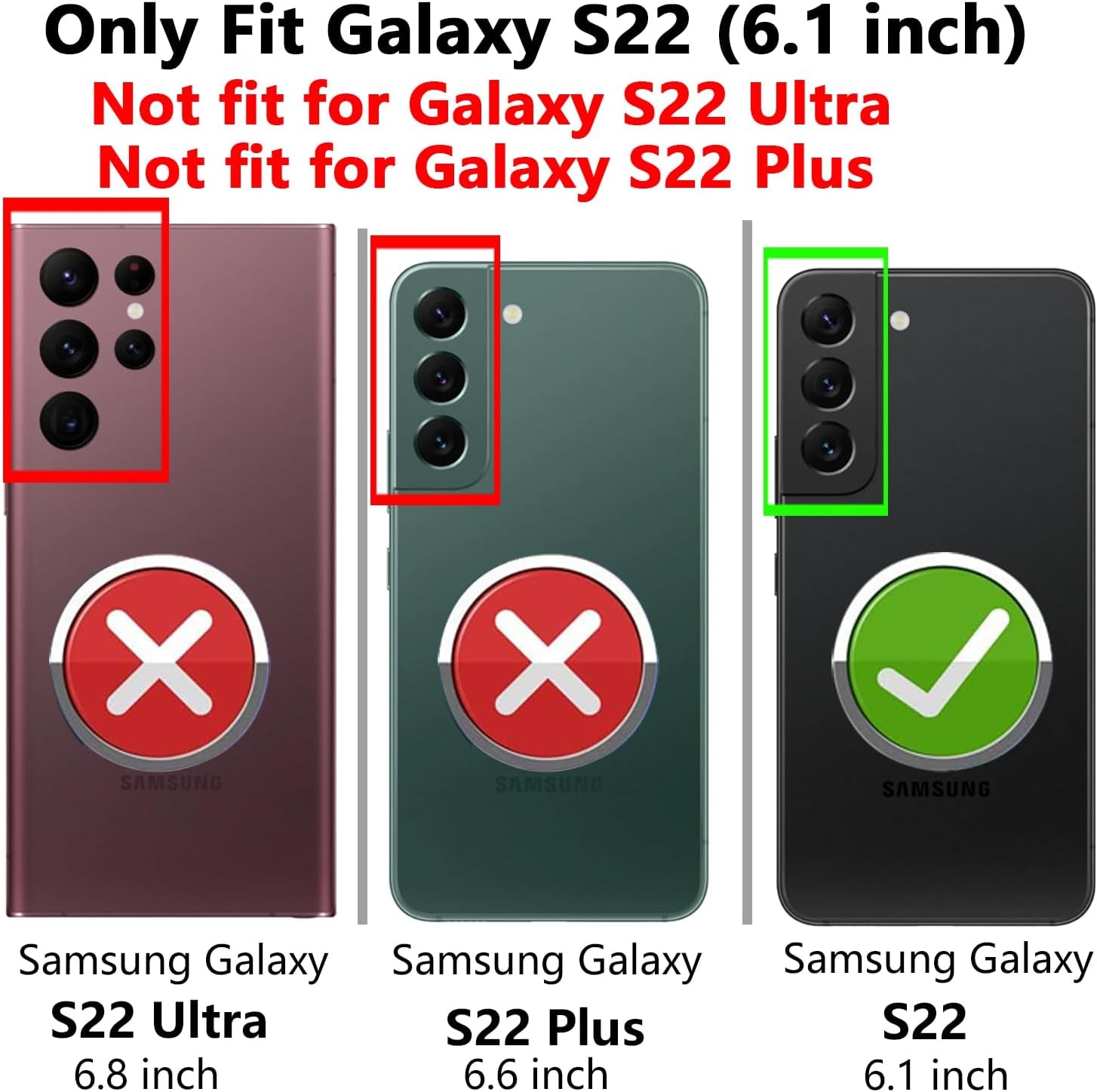 YZOK for Samsung Galaxy S22 Case,With Camera Lens Cover HD Screen Protector,[Military Grade] Ring Car Mount Kickstand Hybrid Hard PC Soft TPU Shockproof Protective Case for Galaxy S22-Green  YZOK   