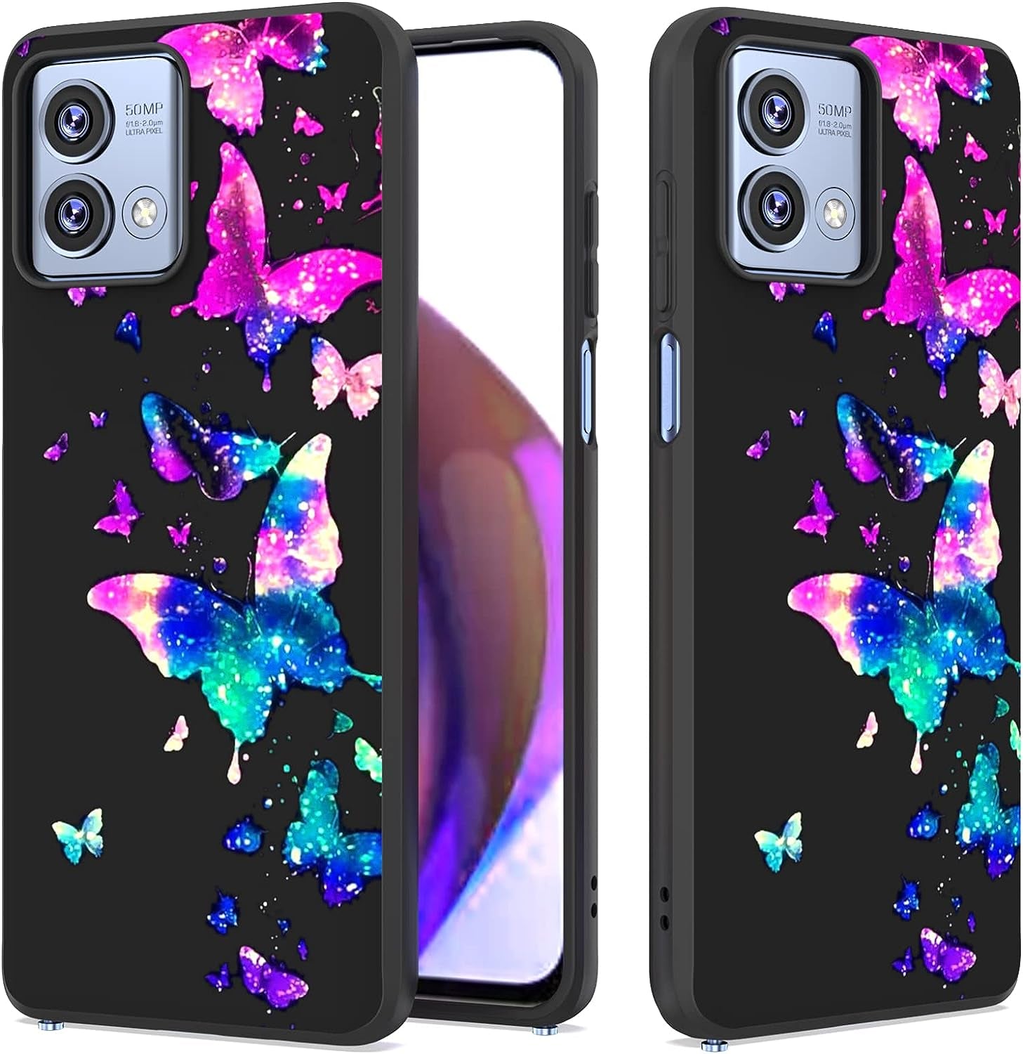 Warmson Case for Moto G Stylus 5G 2023,Motorola Moto G Stylus 5G 2023 Case Full Body Flexible Soft TPU Shock-Absorption Protective Moto G Stylus 5G 2023 Case Galaxy Butterfly Case for Women Girls Men  Warmson   