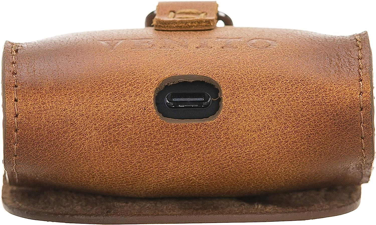 Venito Bari Leather Cover Compatible Wth Samsung Galaxy Buds plus Case (2020) and Buds Case (2019) (Antique Brown)  Venito   