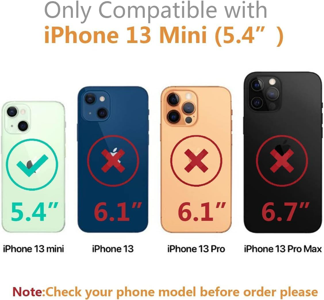 Yebowe Compatible with Iphone 13 Mini Case, Cute 3D Tin Foil Pleated Luxury Phone Cover for Women Girls Cool Bling Designer Soft Silicone Case for Iphone 13 Mini, Pink  Yebowe   