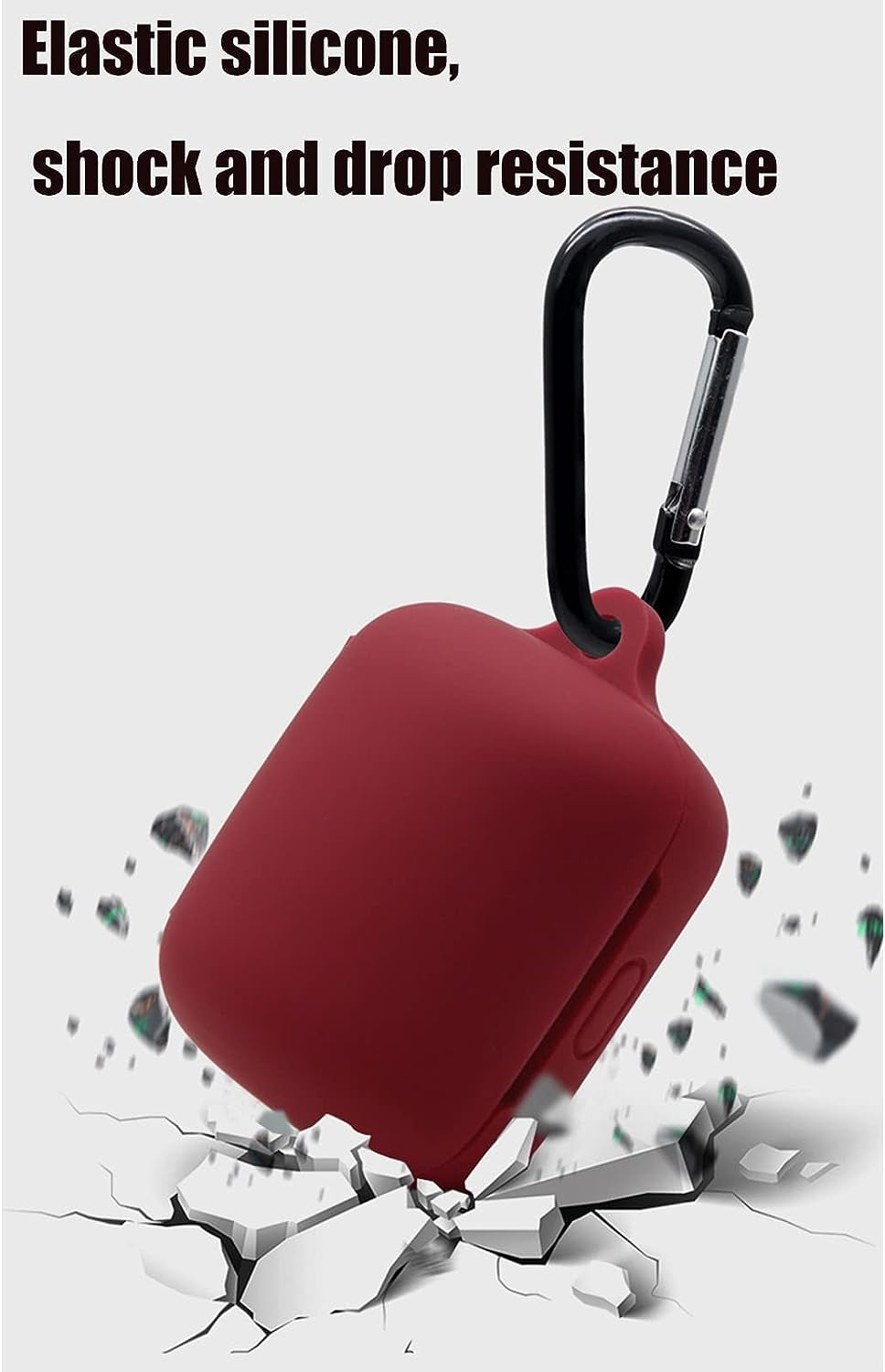 [2 Pack] Silicone Case for Sony Linkbuds WF-L900 Truly Wireless Earbud,Premium Soft Skin Cover Shock-Absorbing,Anti-Scratch Protective Case with Keychain,Black Pink  20220406sn-8   