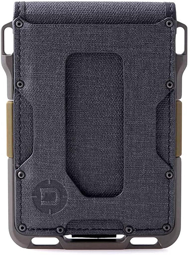 Dango M1 Maverick Wallet - Cnc-Machined Aluminum, RFID Blocking, Made in USA  DANGO PRODUCTS Black DTEX/Olive Drab Green + MT04 Multi-Tool (Spec Ops Bifold)  