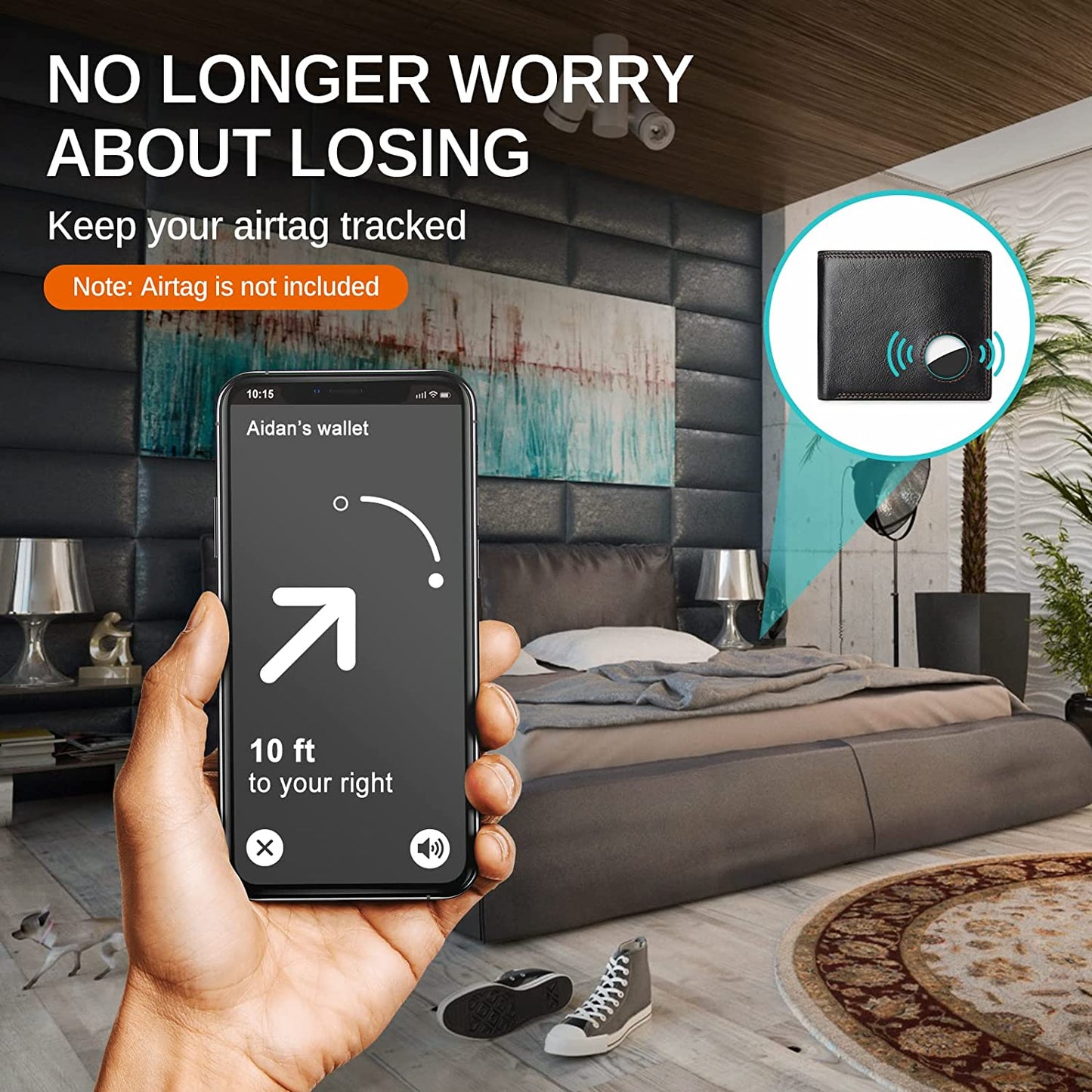 Bill Heart Men Wallet Compatible with Airtag, Genuine Leather Bifold Wallet for Air Tag, RFID Blocking Wallets for Airtag Slot with Credit Card Holder  bill heart   