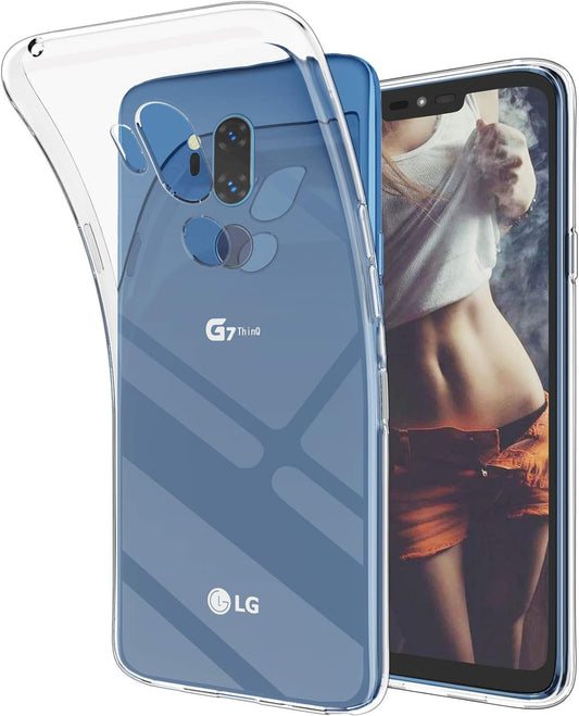 EGALO Clear Case for LG G7 Thinq,Lg G7 Phone Case,Slim Thin Soft Skin Silicone Flexible TPU Gel Rubber Anti-Scratch Shockproof Lightweight Protective Cases Cover for LG G7 Thinq, Crystal Clear  EGALO   