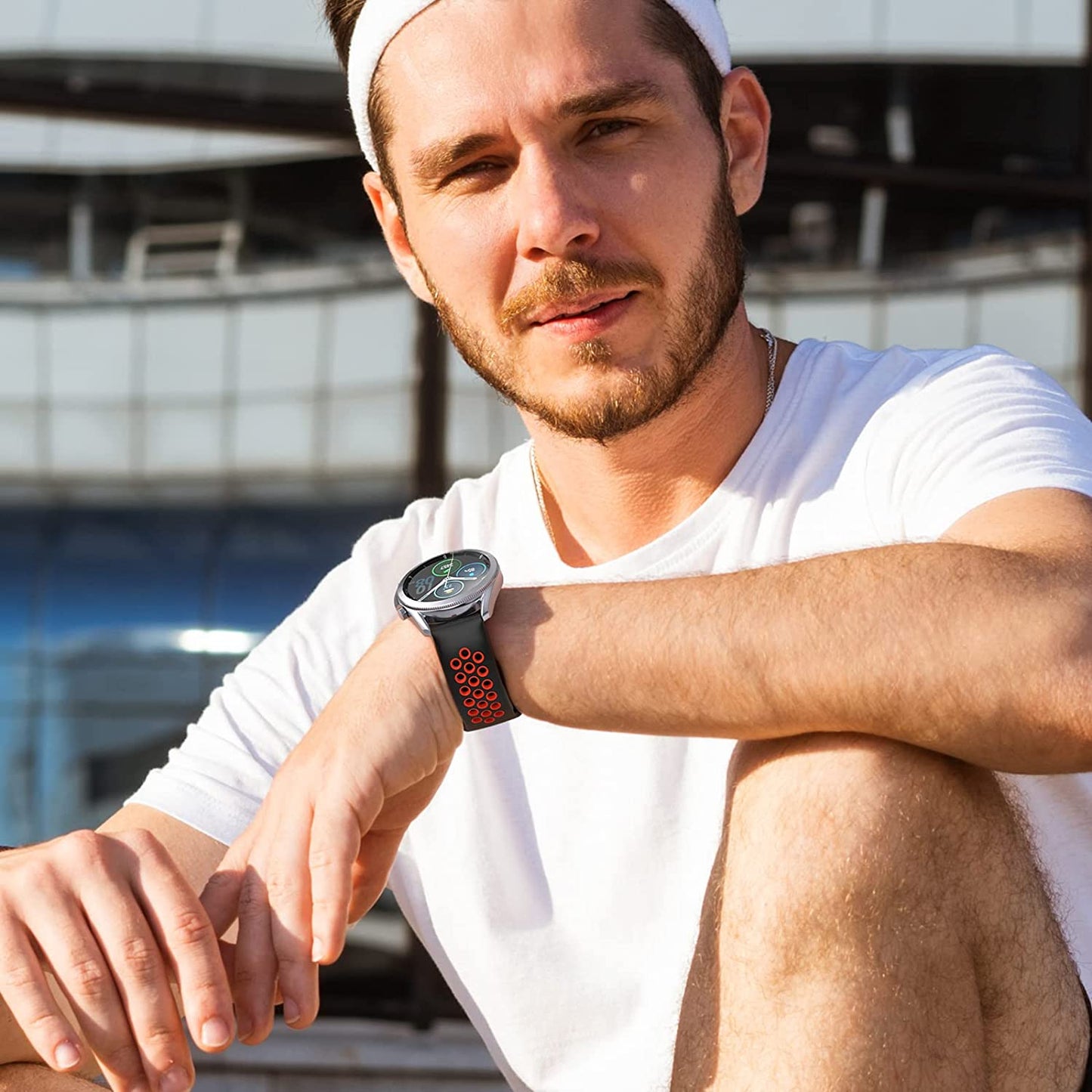 NAHAI 3 Pack Sport Bands Compatible with Samsung Galaxy Watch 46Mm/Gear S3 Frontier for Men Women, 22Mm Watch Band Silicone Quick Release Rubber Replacement Strap for Galaxy Watch 3 LTE (45Mm)  NAHAI   